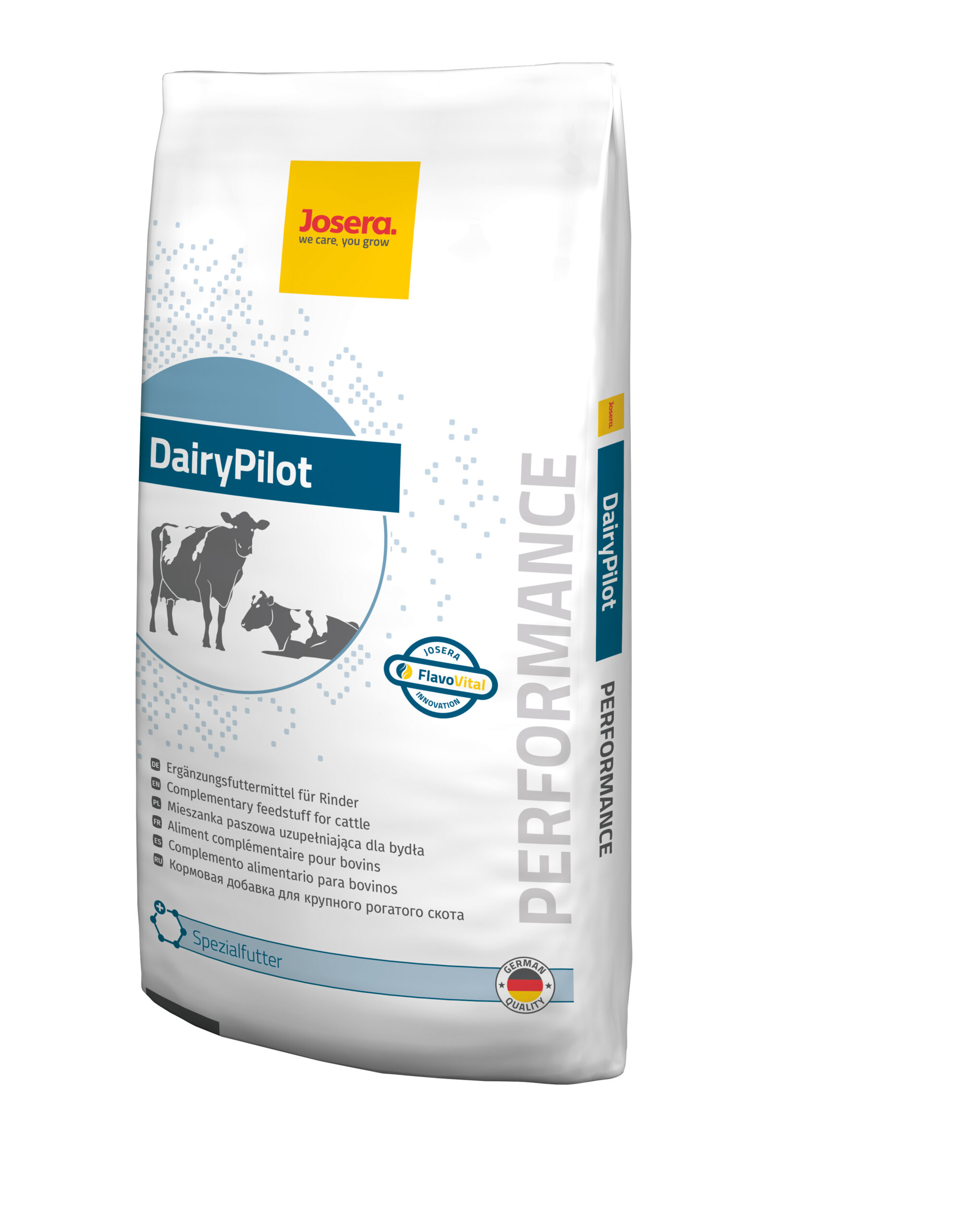 JOSERA Verpackung Performance DairyPilot RGB Links Ohne Schatten JOSERA DairyPilot bag